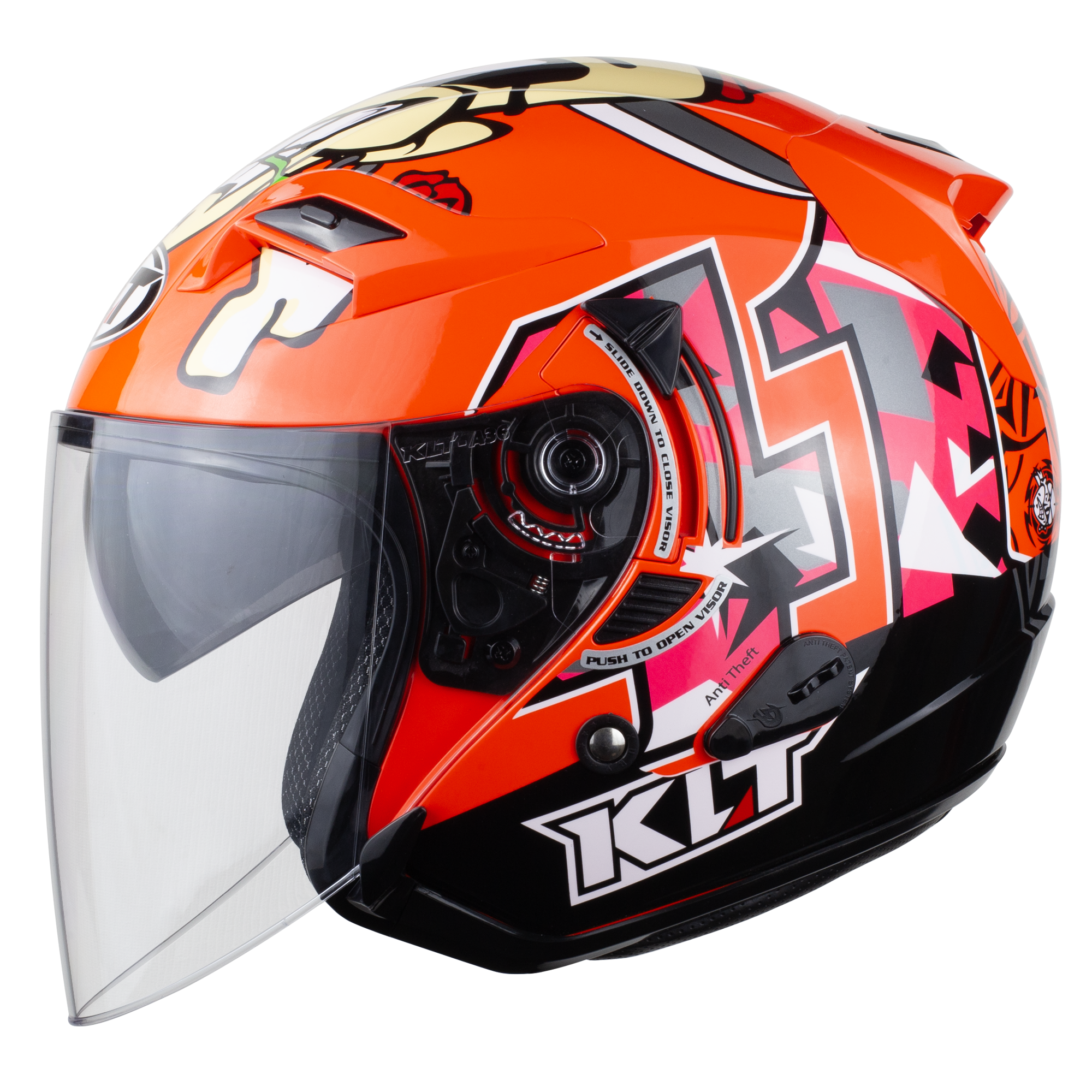 Mũ 3/4 Đầu KLT A36 - Tem 21 Đỏ